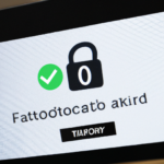 two-factor authentication icon on computer screen, no text, no words