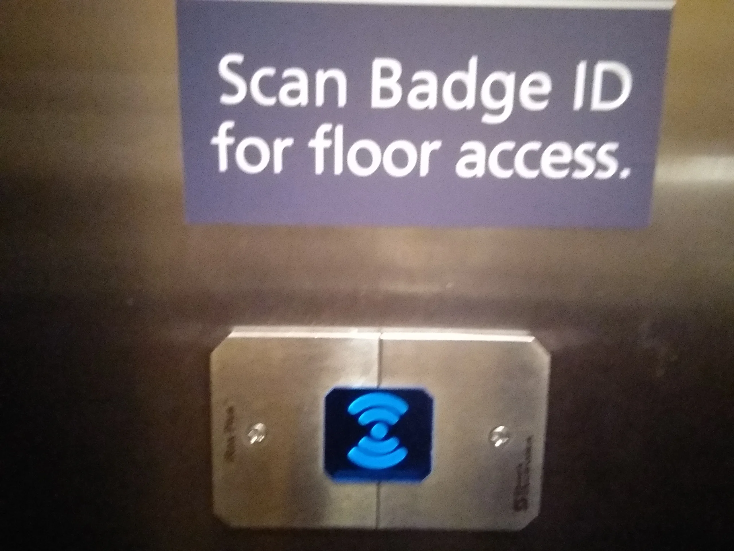 scan badge id for floor access